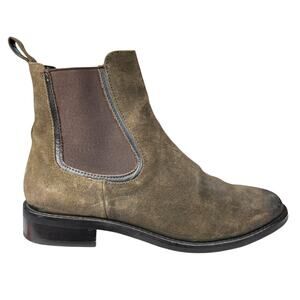 Thursday Women’s Duchess Dark Olive Suede Chelsea Boot Size US 9